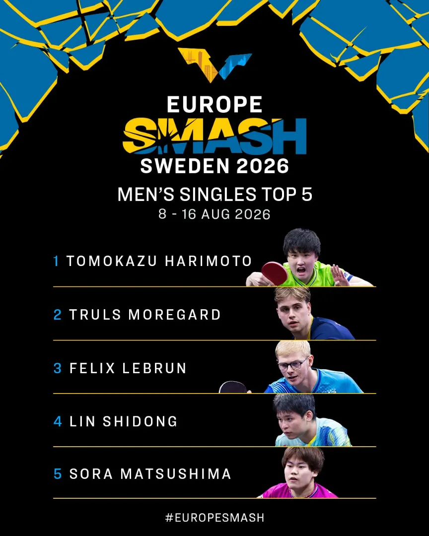 The Complete Guide to WTT Europe Smash – Sweden 2026: Schedule, Players, Tickets, Live Stream & Visitor Guide